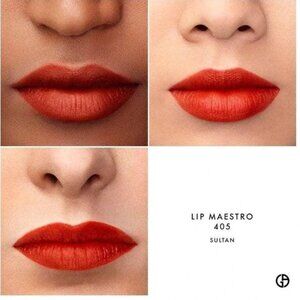 Giorgio Armani Lip Power Vivid Colour Long Wear Lipstick 405 Sultan *BNIB*